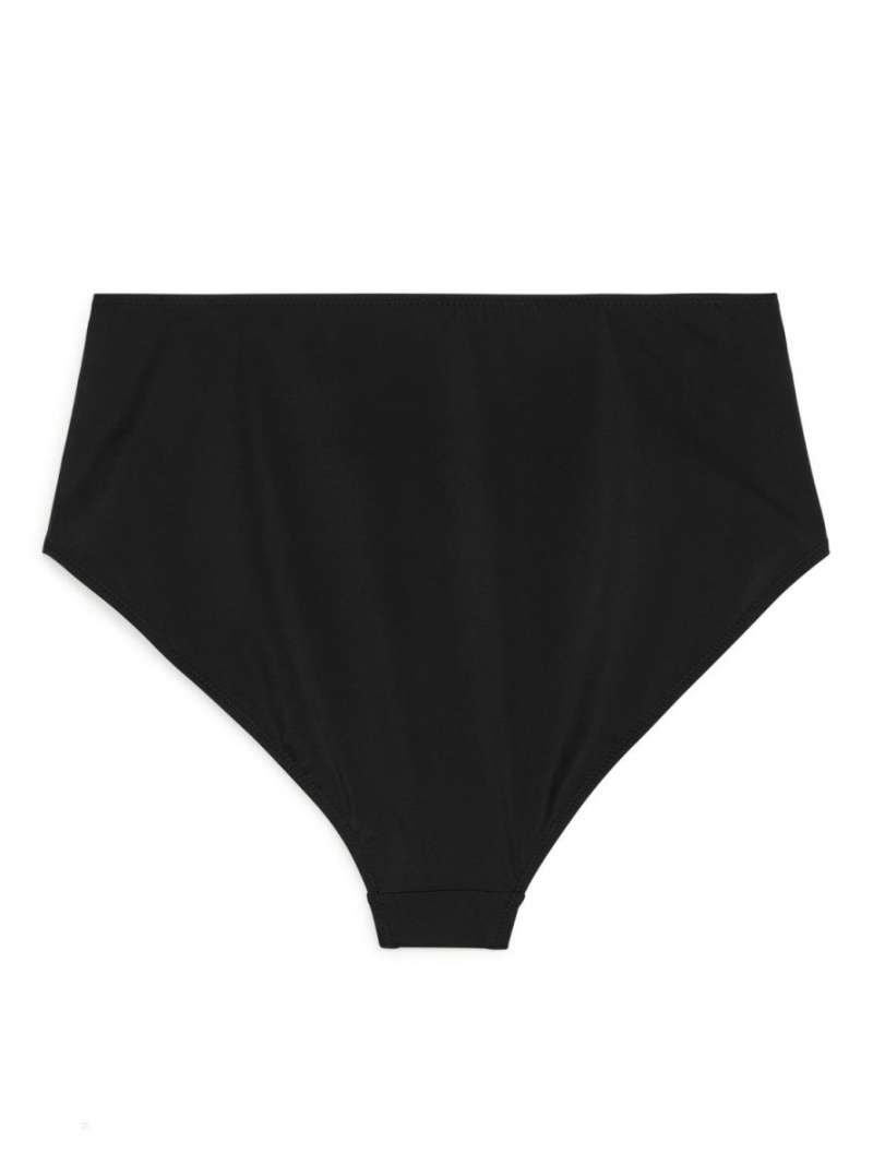 Costume De Baie Arket High Talie Bikini Brief Dama Negrii | Romania-TMHK23574