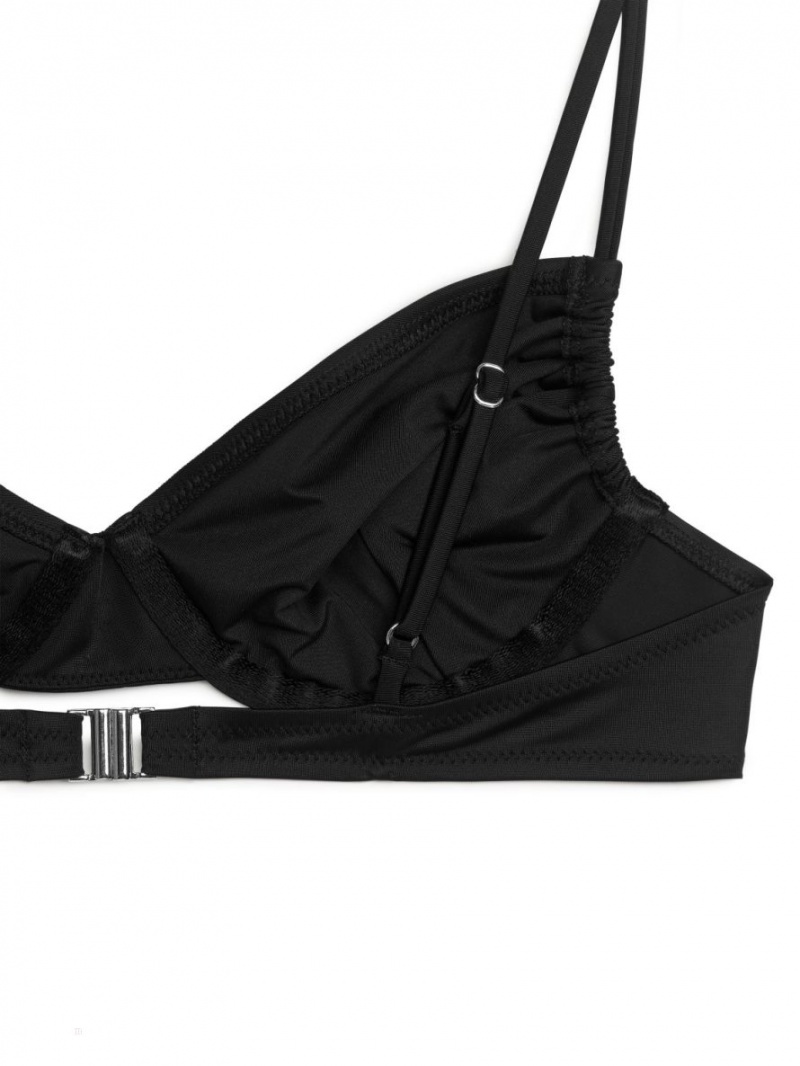 Costume De Baie Arket Wired Bikini Top Dama Negrii | Romania-OUIE15327