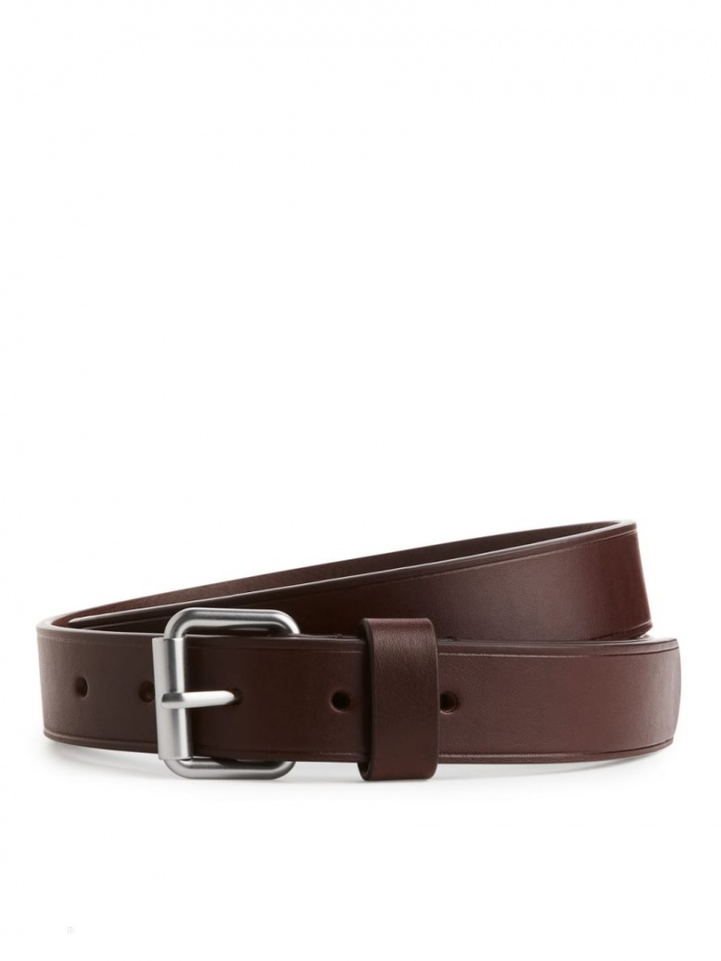 Curea Arket Slim Piele Barbati Maro | Romania-WPXL37091