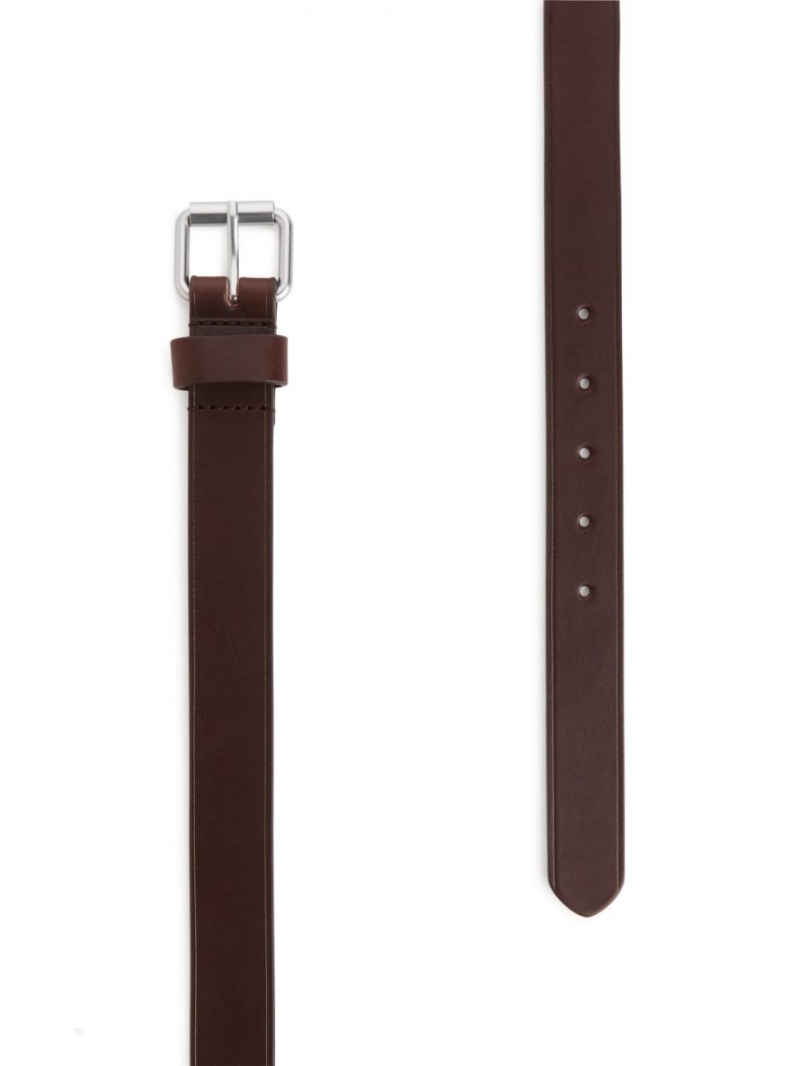 Curea Arket Slim Piele Barbati Maro | Romania-WPXL37091