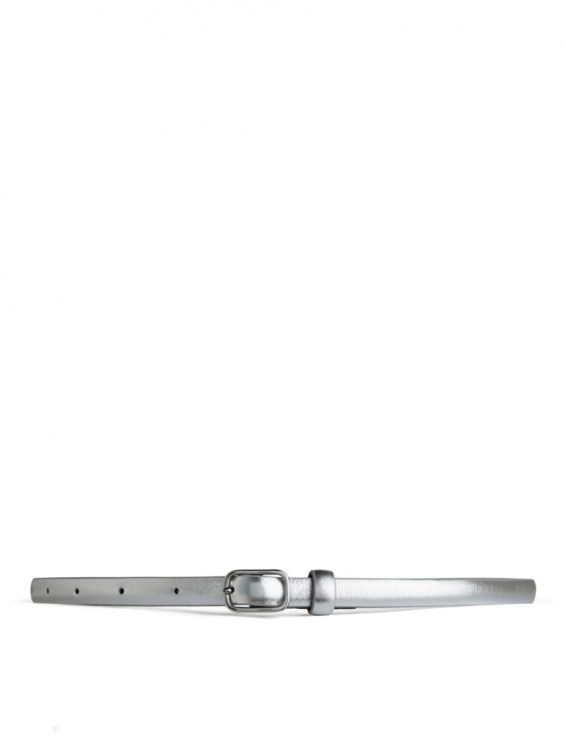 Curea Arket Slim Piele Dama Argintii | Romania-NXHF59027