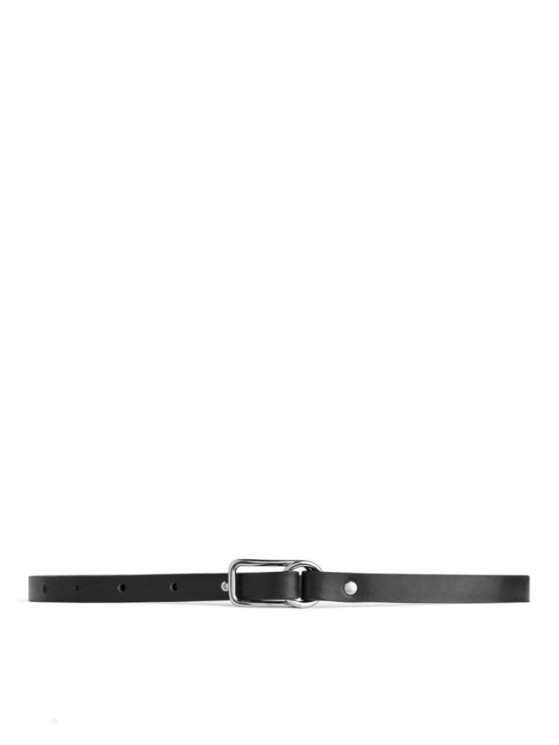 Curea Arket Slim Piele Dama Negrii | Romania-LOFP43120