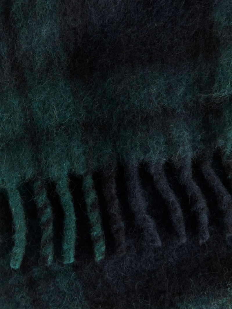 Esarfa Arket Alpaca Blend Barbati Albastri Inchis Verzi Inchis | Romania-WXEU58410