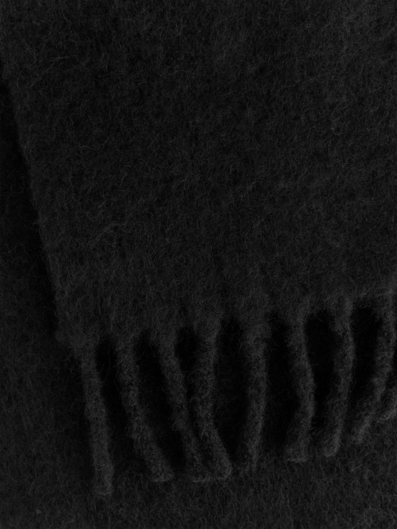Esarfa Arket Alpaca Blend Barbati Negrii | Romania-VQWJ72193