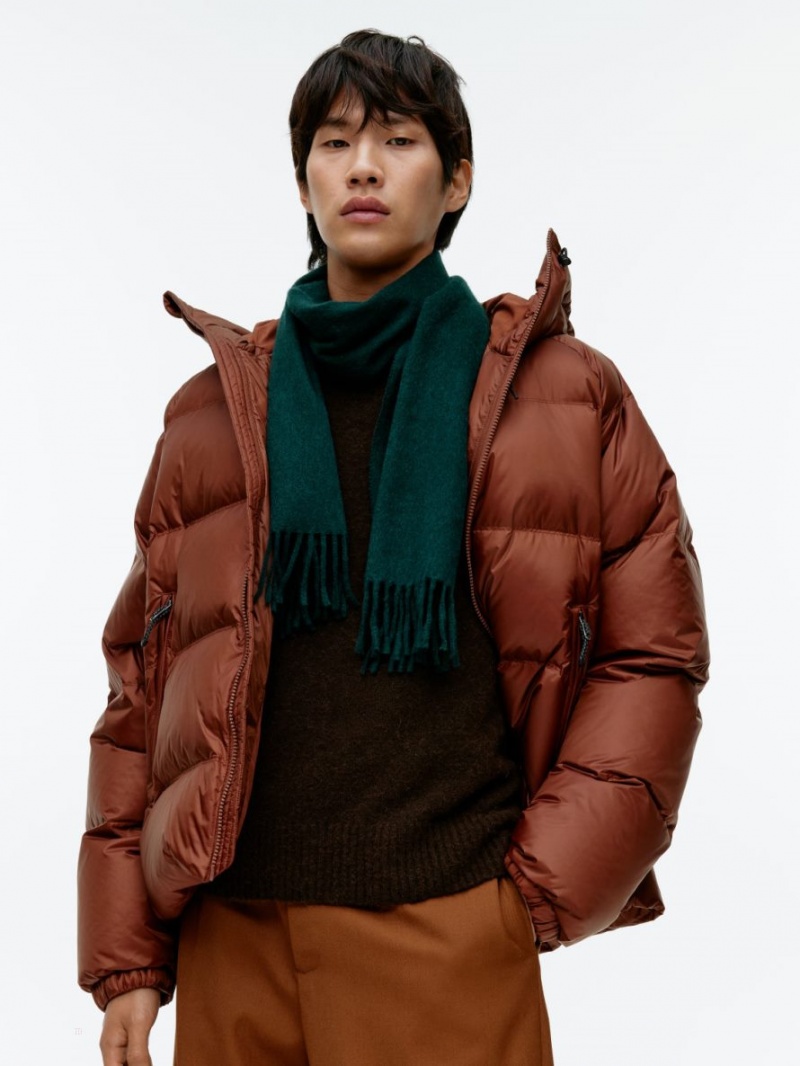 Esarfa Arket Cashmere Barbati Verzi Inchis | Romania-QYLP68391