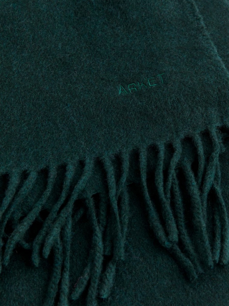 Esarfa Arket Cashmere Barbati Verzi Inchis | Romania-QYLP68391