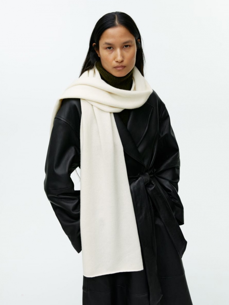 Esarfa Arket Cashmere Dama Albi | Romania-UQCV89026