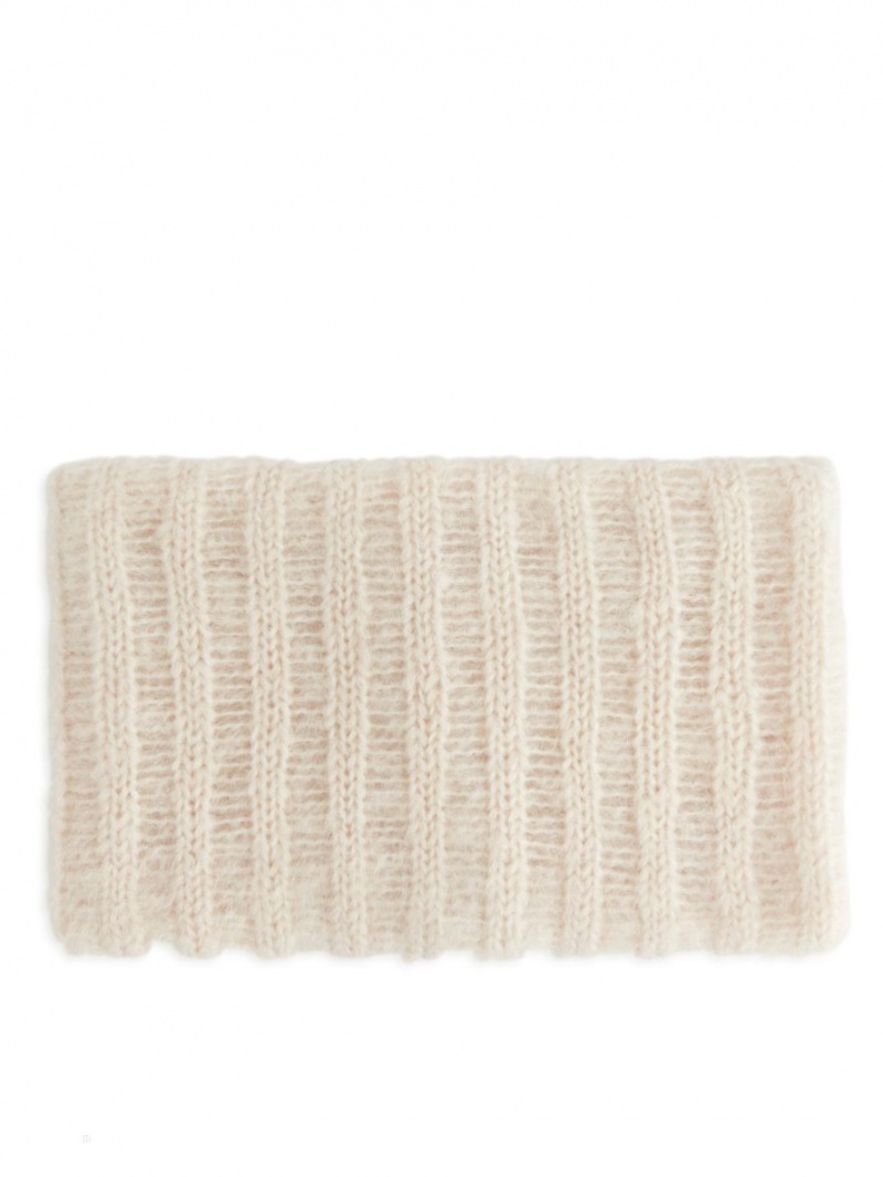 Esarfa Arket Lână-Mohair Snood Dama Albi | Romania-DZPR24587