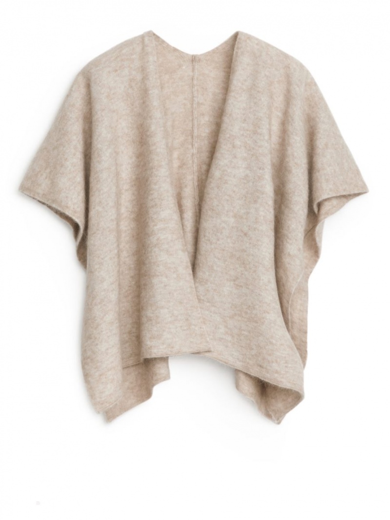 Esarfa Arket Merino-Alpaca Dama Bej | Romania-AYLD62087