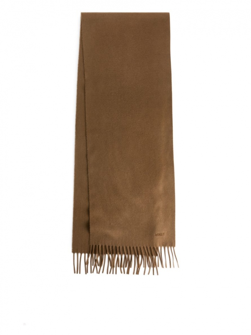 Esarfa Arket Woven Cashmere Barbati Maro Inchis | Romania-NIWH72438