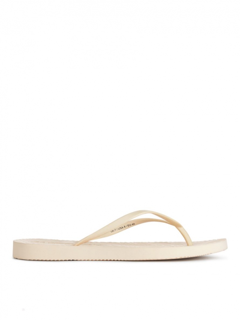 Flip Flops Arket Sleepers Tapered Dama Bej | Romania-FXMS76513