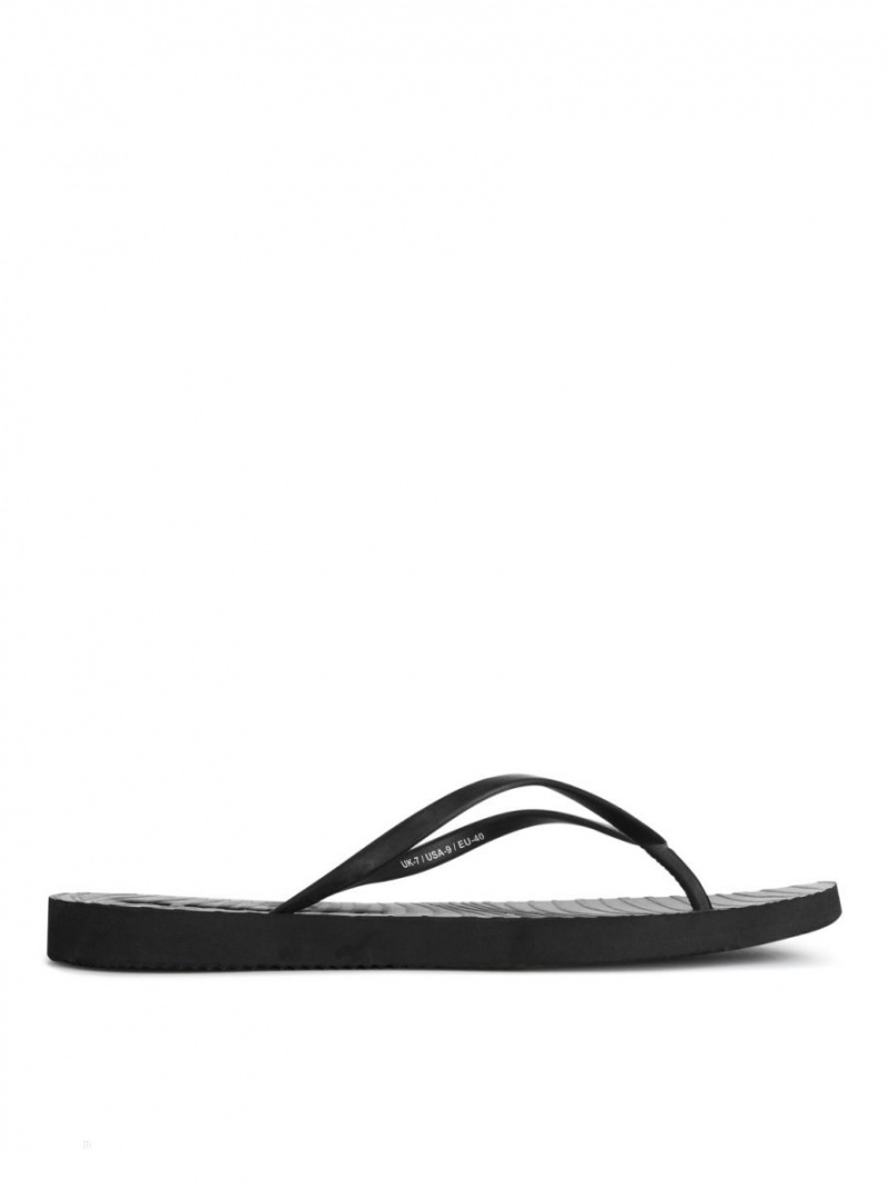 Flip Flops Arket Sleepers Tapered Dama Negrii | Romania-ICFH01453