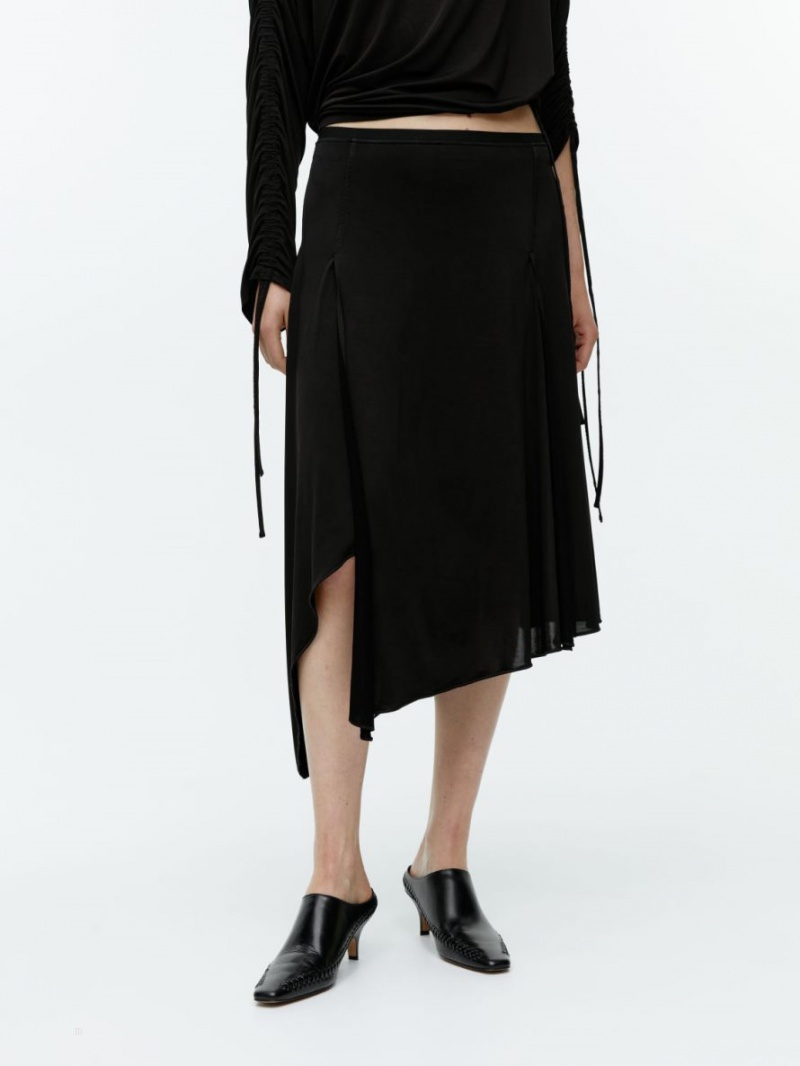 Fusta Arket Asymmetrical Midi Dama Negrii | Romania-IMGN81596