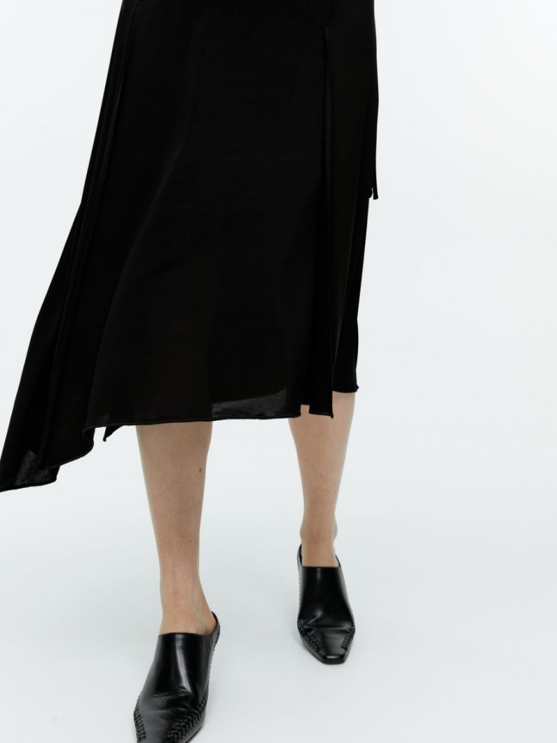 Fusta Arket Asymmetrical Midi Dama Negrii | Romania-IMGN81596