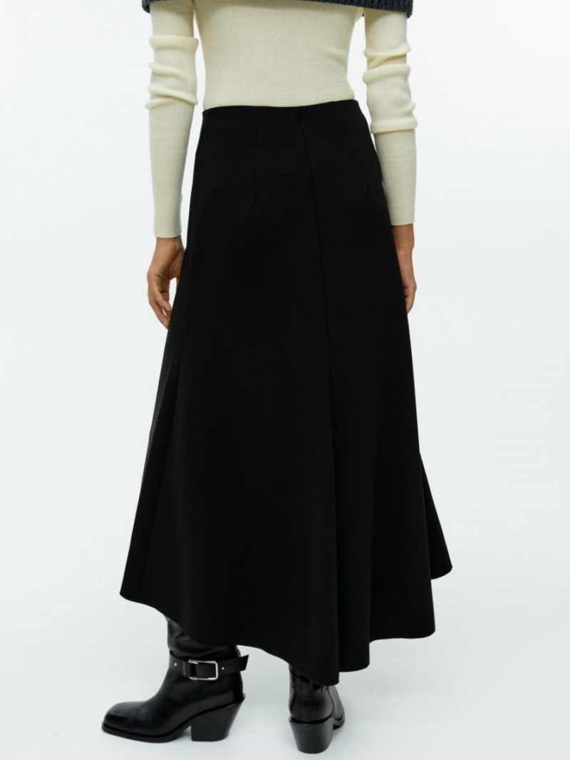 Fusta Arket Crepe Jersey A-line Dama Negrii | Romania-DBMI58647