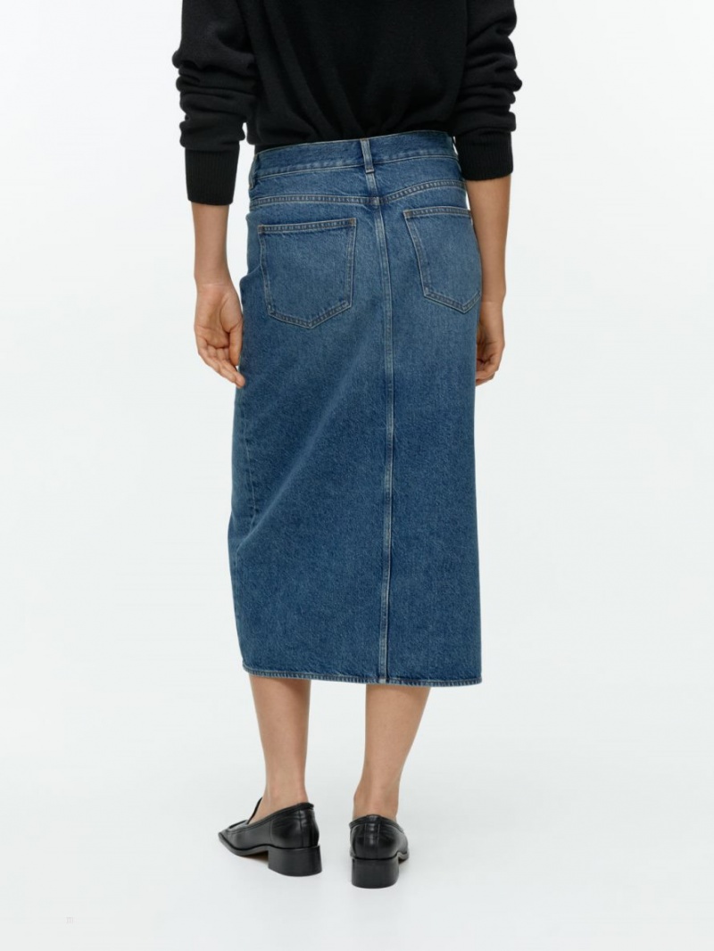 Fusta Arket Denim Dama Albastri | Romania-KFQD03685