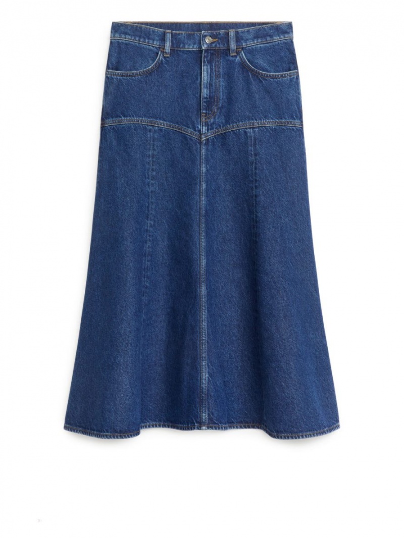 Fusta Arket Denim Dama Albastri | Romania-XGLH70492
