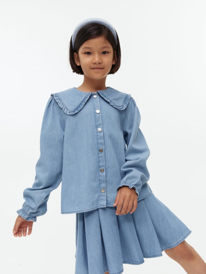 Fusta Arket Denim Mini Fete Albastri | Romania-CUOL20945