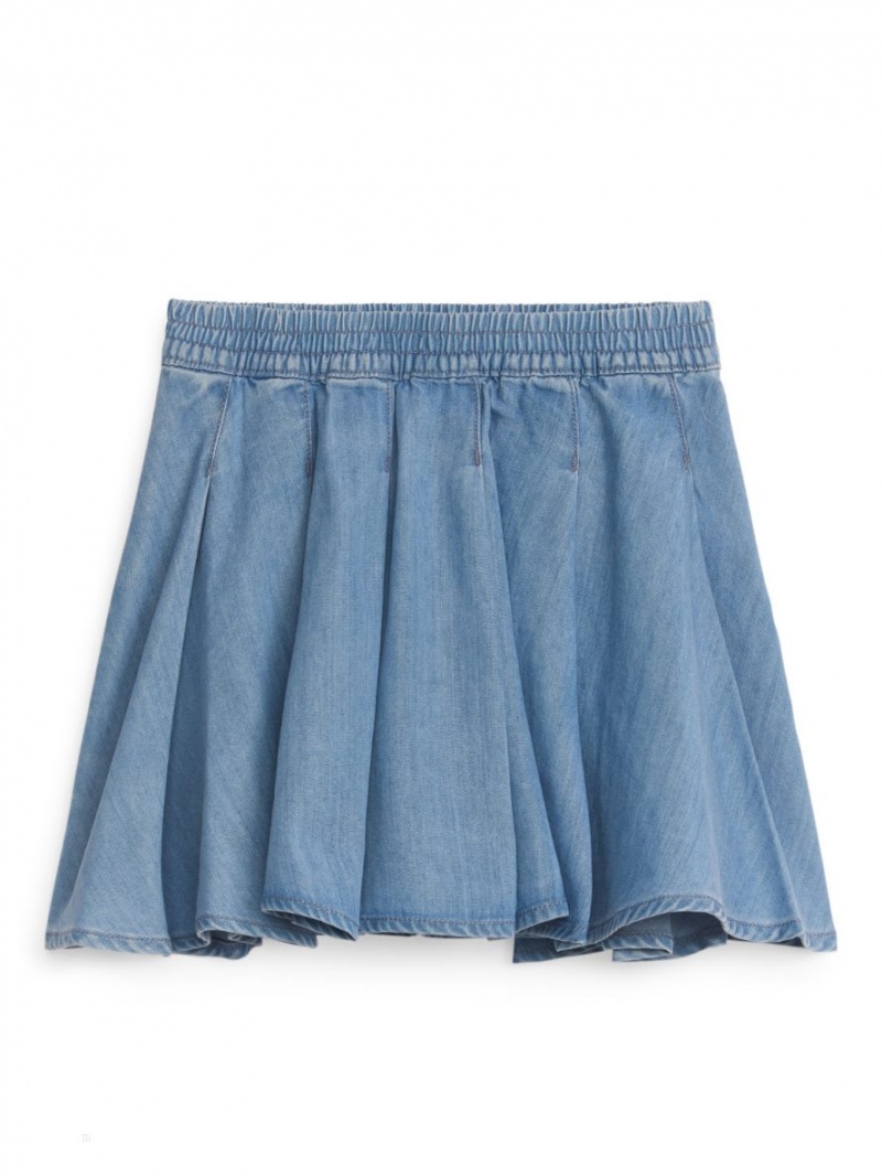 Fusta Arket Denim Mini Fete Albastri | Romania-CUOL20945