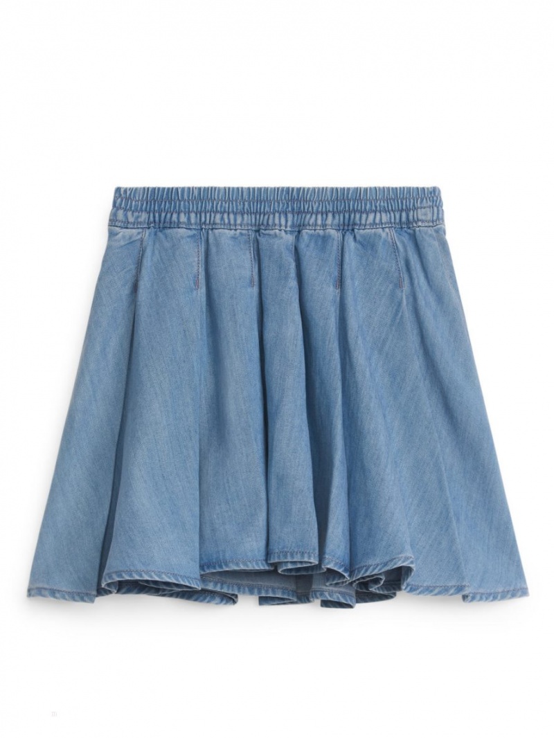Fusta Arket Denim Mini Fete Albastri | Romania-CUOL20945