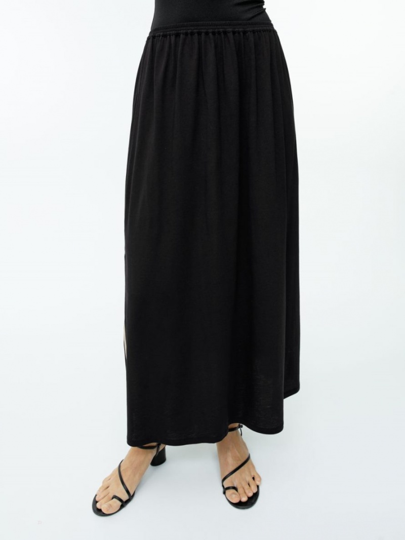 Fusta Arket Jersey Dama Negrii | Romania-HCRT68053