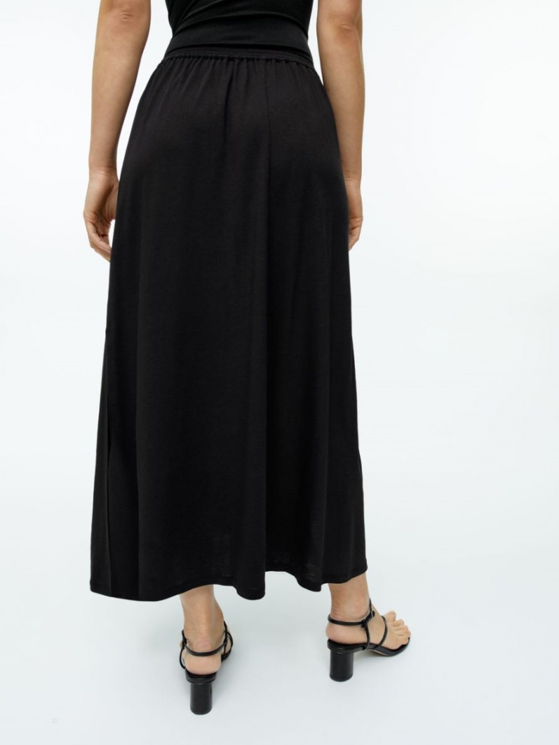 Fusta Arket Jersey Dama Negrii | Romania-HCRT68053