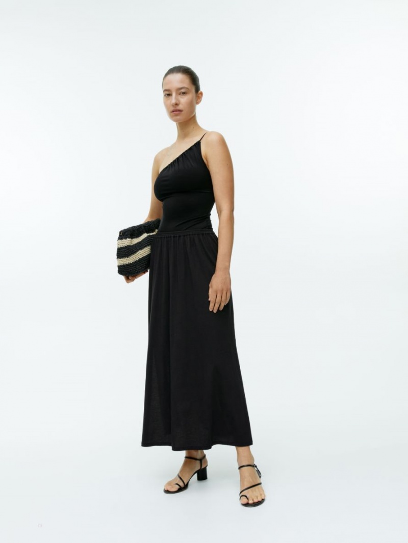 Fusta Arket Jersey Dama Negrii | Romania-HCRT68053