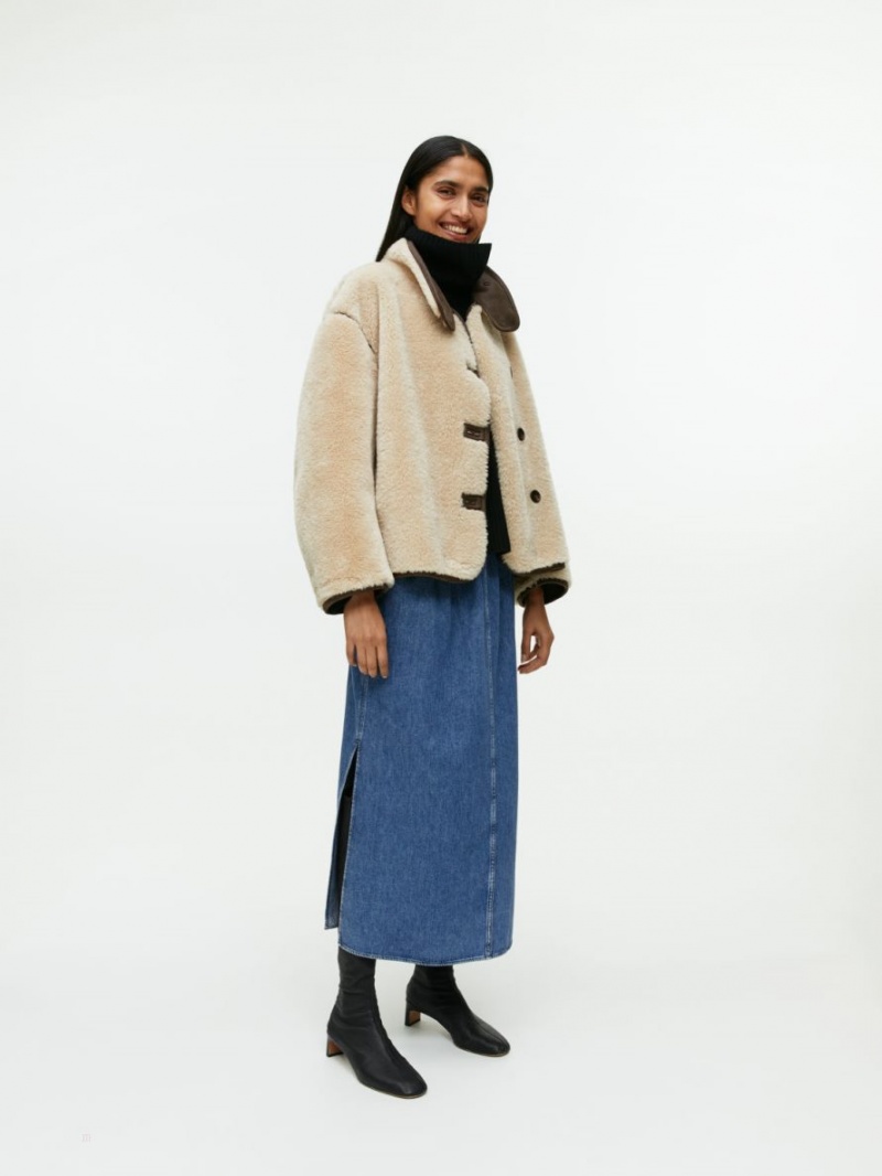 Fusta Arket Maxi Denim Dama Albastri | Romania-BZLH52674