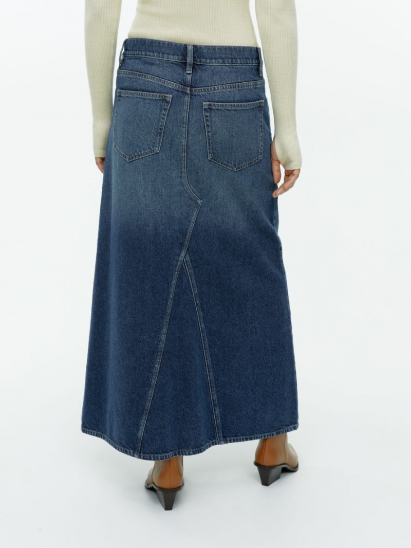 Fusta Arket Maxi Denim Dama Albastri | Romania-LOSF54618