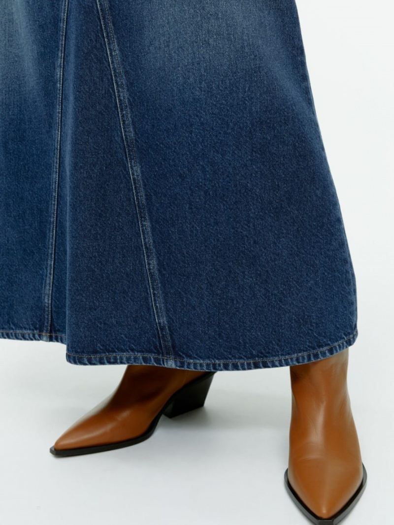 Fusta Arket Maxi Denim Dama Albastri | Romania-LOSF54618