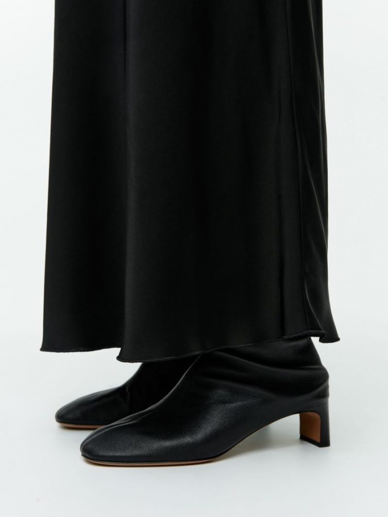 Fusta Arket Maxi Satin Dama Negrii | Romania-PLQF90176