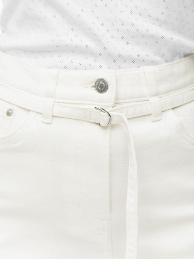 Fusta Arket Midi Denim Dama Albi | Romania-YZCB48273