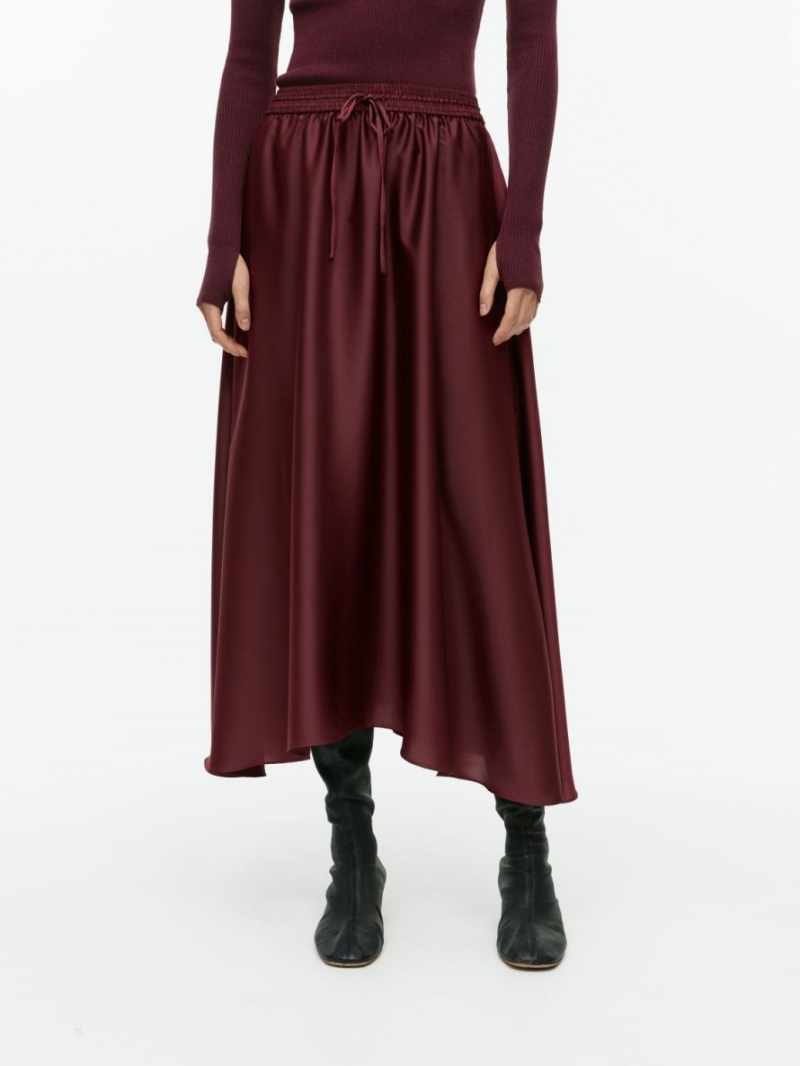 Fusta Arket Midi Satin Dama Visinii | Romania-LOFT09672