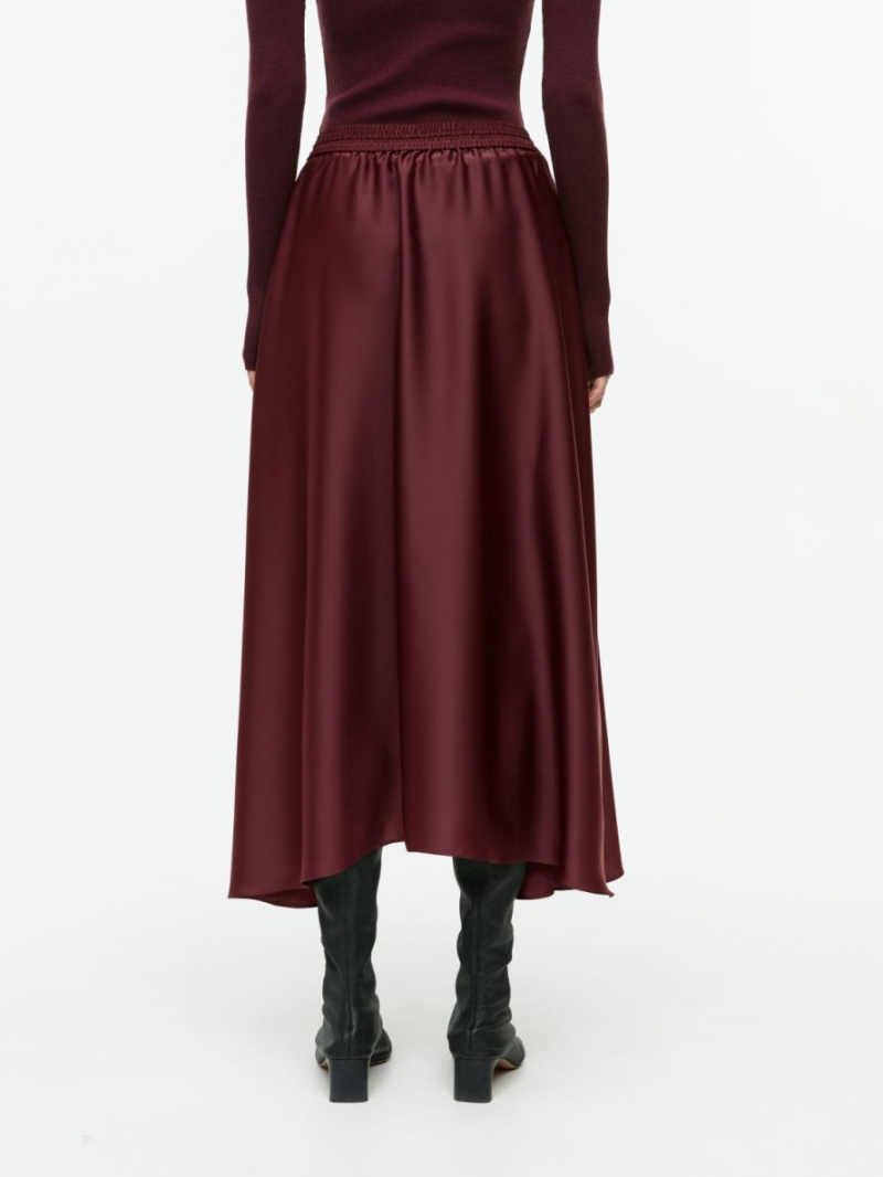 Fusta Arket Midi Satin Dama Visinii | Romania-LOFT09672