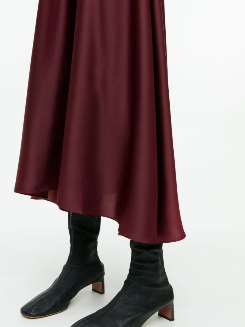 Fusta Arket Midi Satin Dama Visinii | Romania-LOFT09672