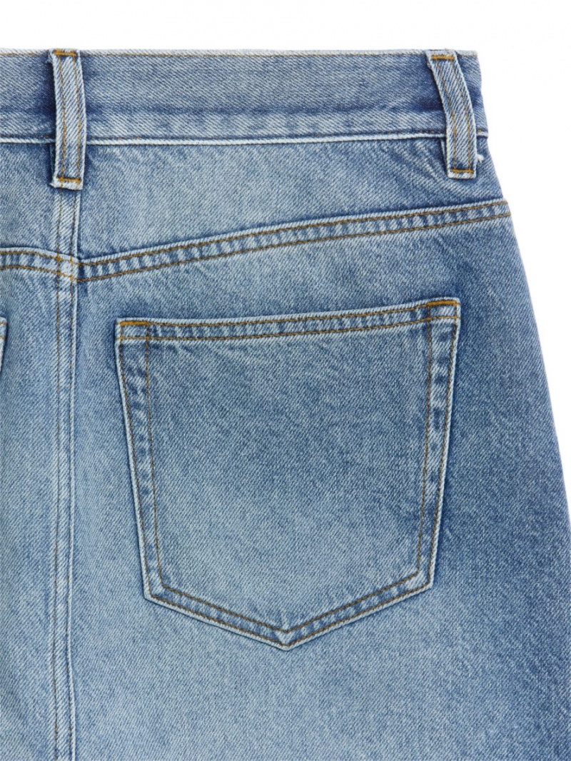 Fusta Arket Mini Denim Dama Albastri Deschis | Romania-XUNZ86507