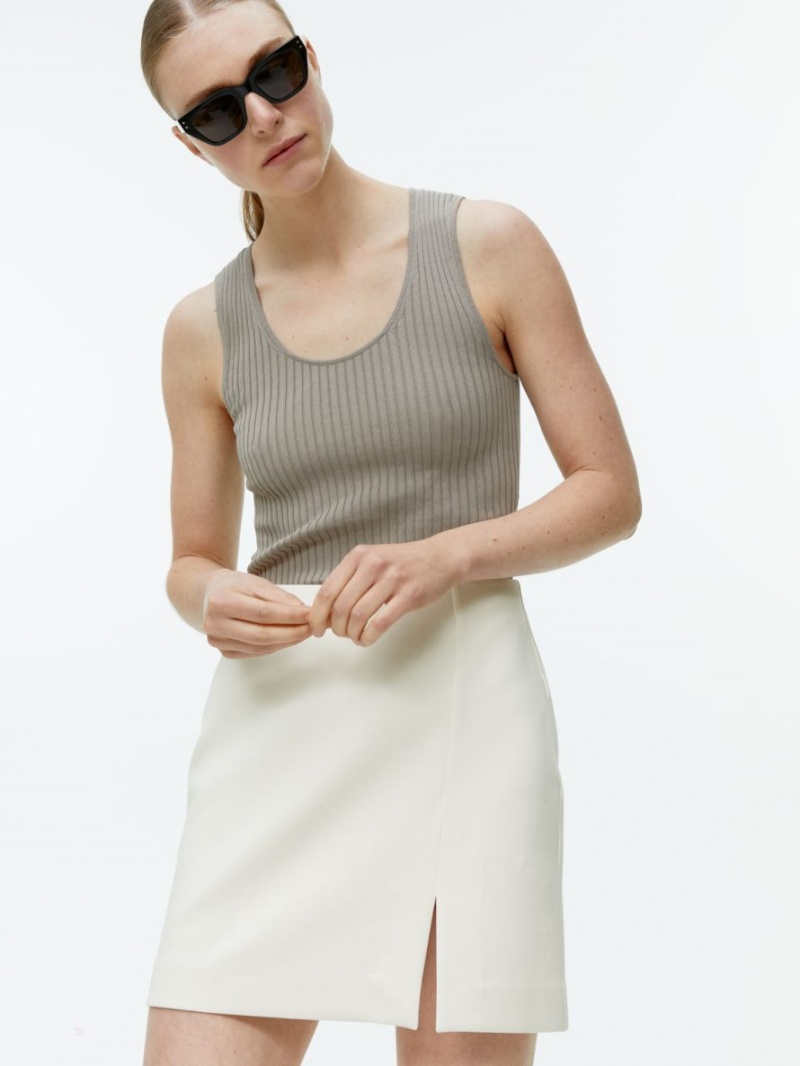 Fusta Arket Mini Jersey Dama Albi | Romania-BPEM74382