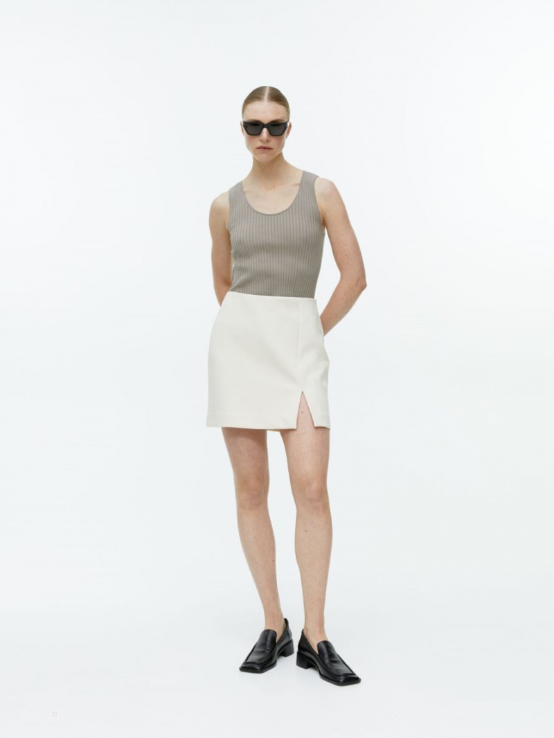 Fusta Arket Mini Jersey Dama Albi | Romania-BPEM74382
