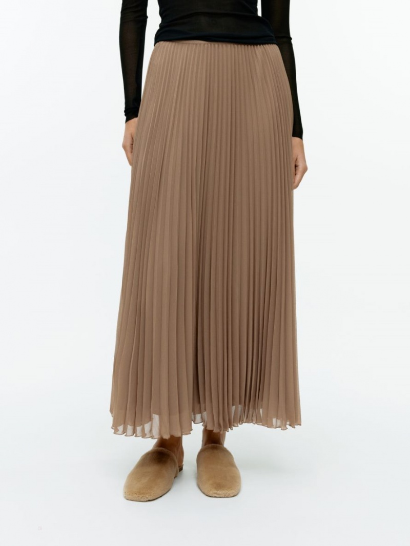 Fusta Arket Plisat Chiffon Dama Maro | Romania-VETF64592