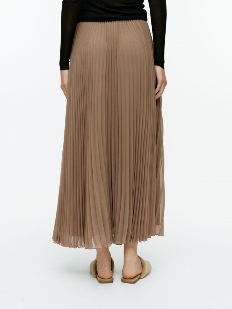 Fusta Arket Plisat Chiffon Dama Maro | Romania-VETF64592