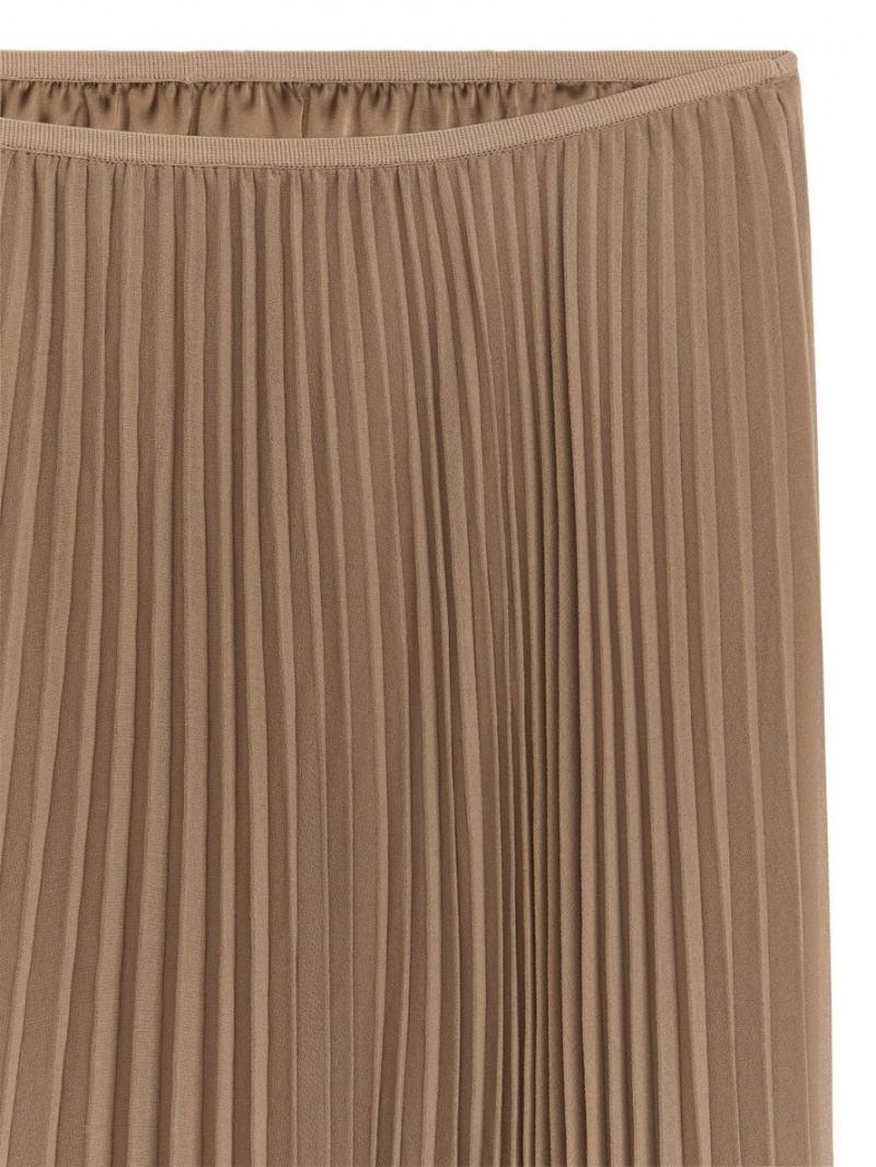Fusta Arket Plisat Chiffon Dama Maro | Romania-VETF64592