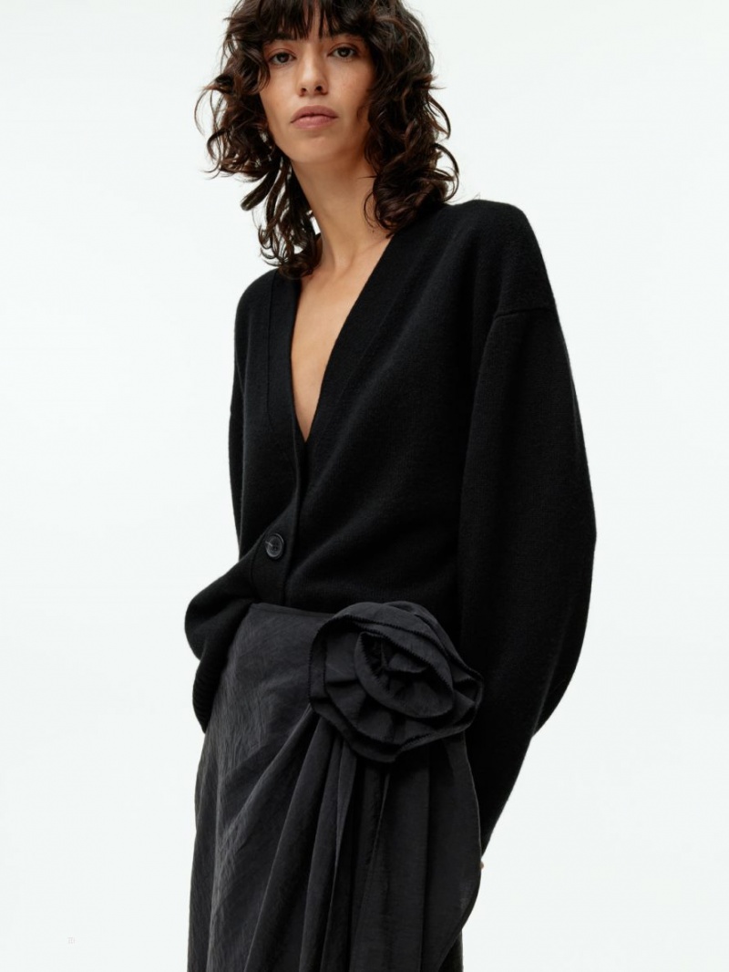 Fusta Arket Rose-Detail Wrap Dama Negrii | Romania-SJIT32517