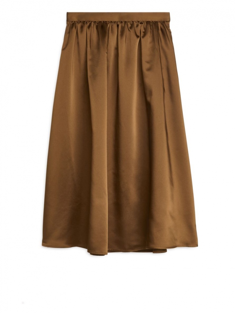 Fusta Arket Taffeta Dama Maro | Romania-ZDRV36098