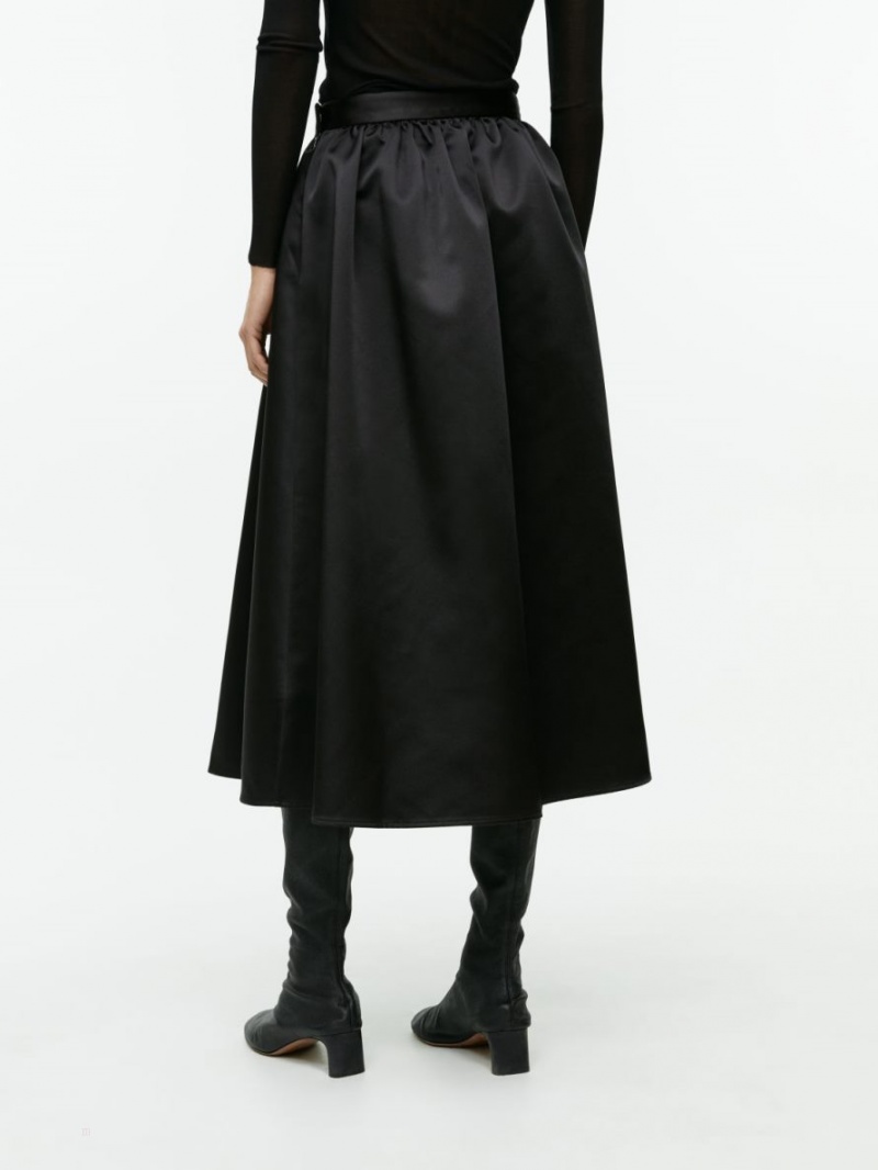 Fusta Arket Taffeta Dama Negrii | Romania-VCDF73958
