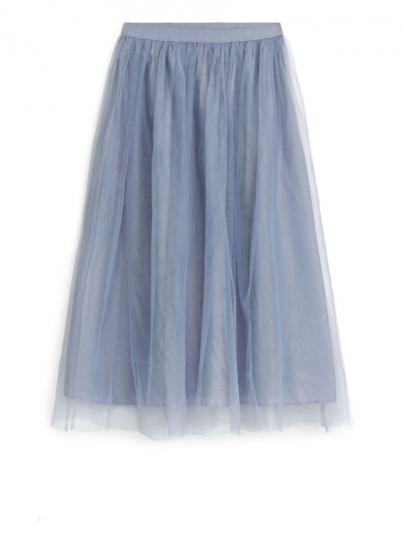Fusta Arket Tulle Dama Albastri | Romania-NGXD68479
