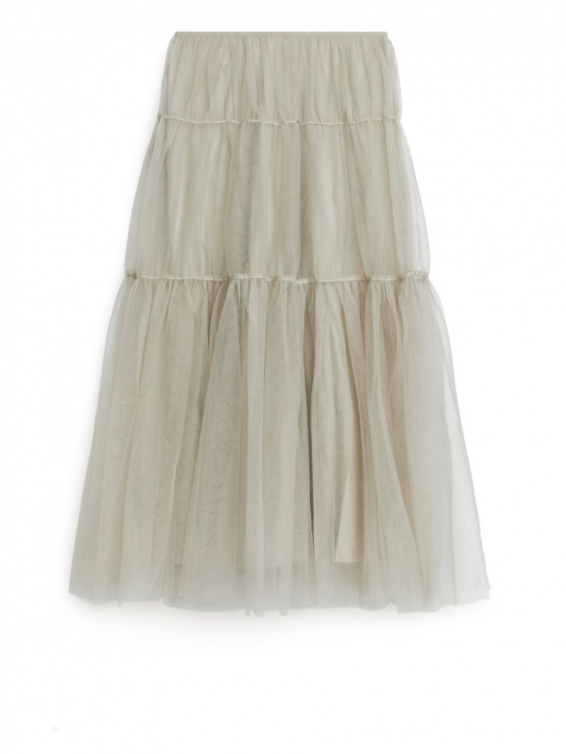 Fusta Arket Tulle Dama Bej | Romania-IMVD50249