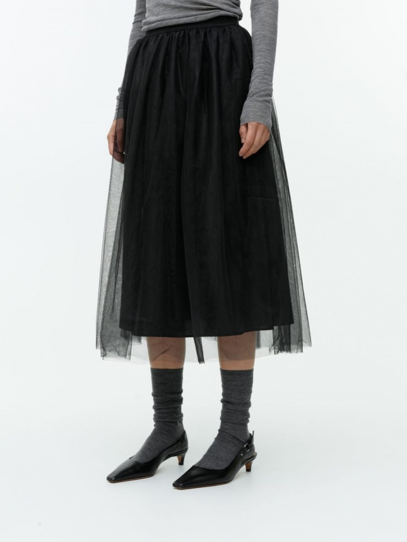 Fusta Arket Tulle Dama Negrii | Romania-DQRJ60932