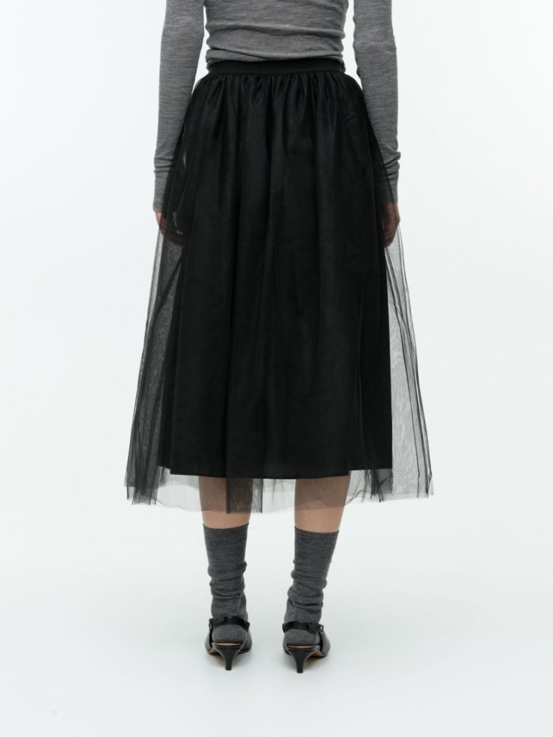 Fusta Arket Tulle Dama Negrii | Romania-DQRJ60932