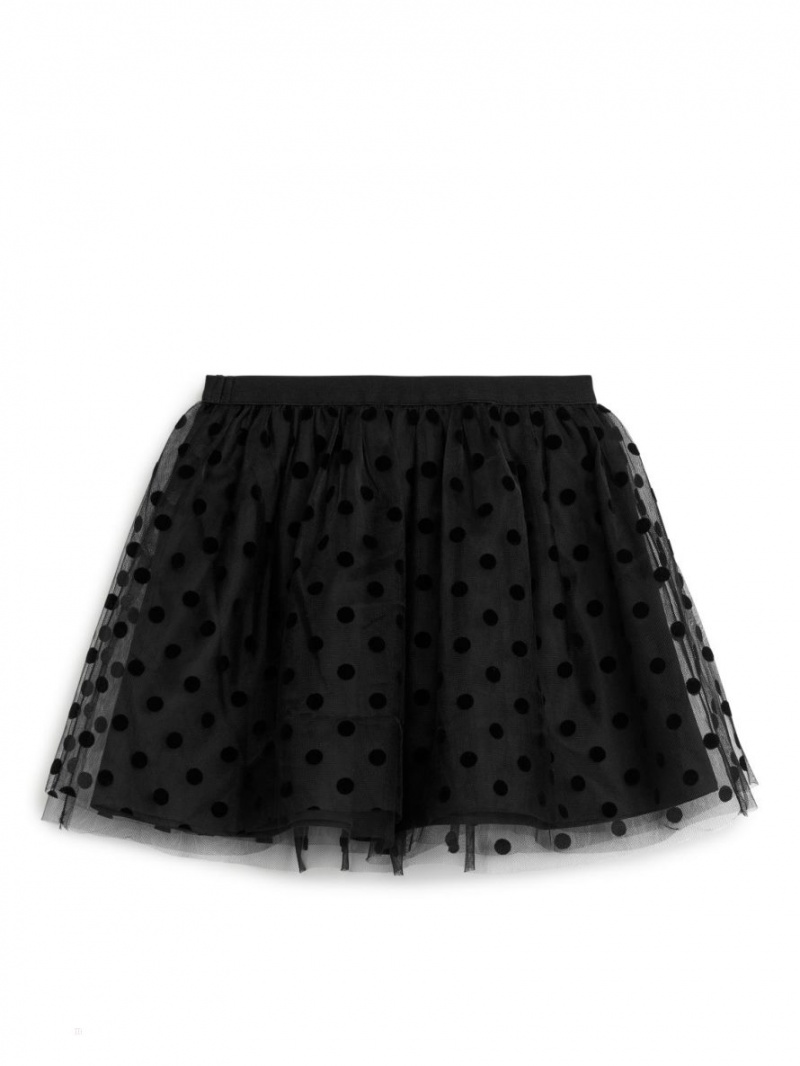 Fusta Arket Tulle Fete Negrii | Romania-PZLU27690