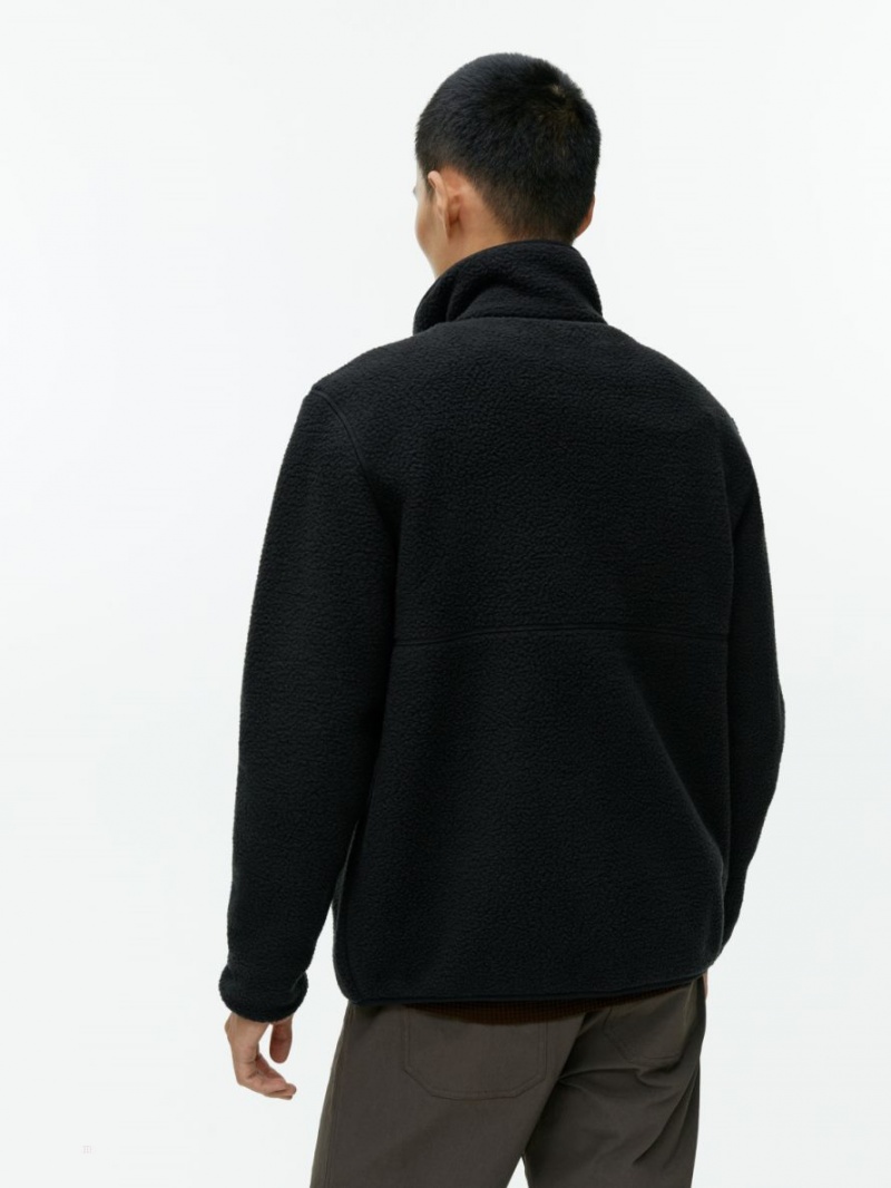 Geaca Arket Active Fleece Barbati Negrii | Romania-FCKS70923